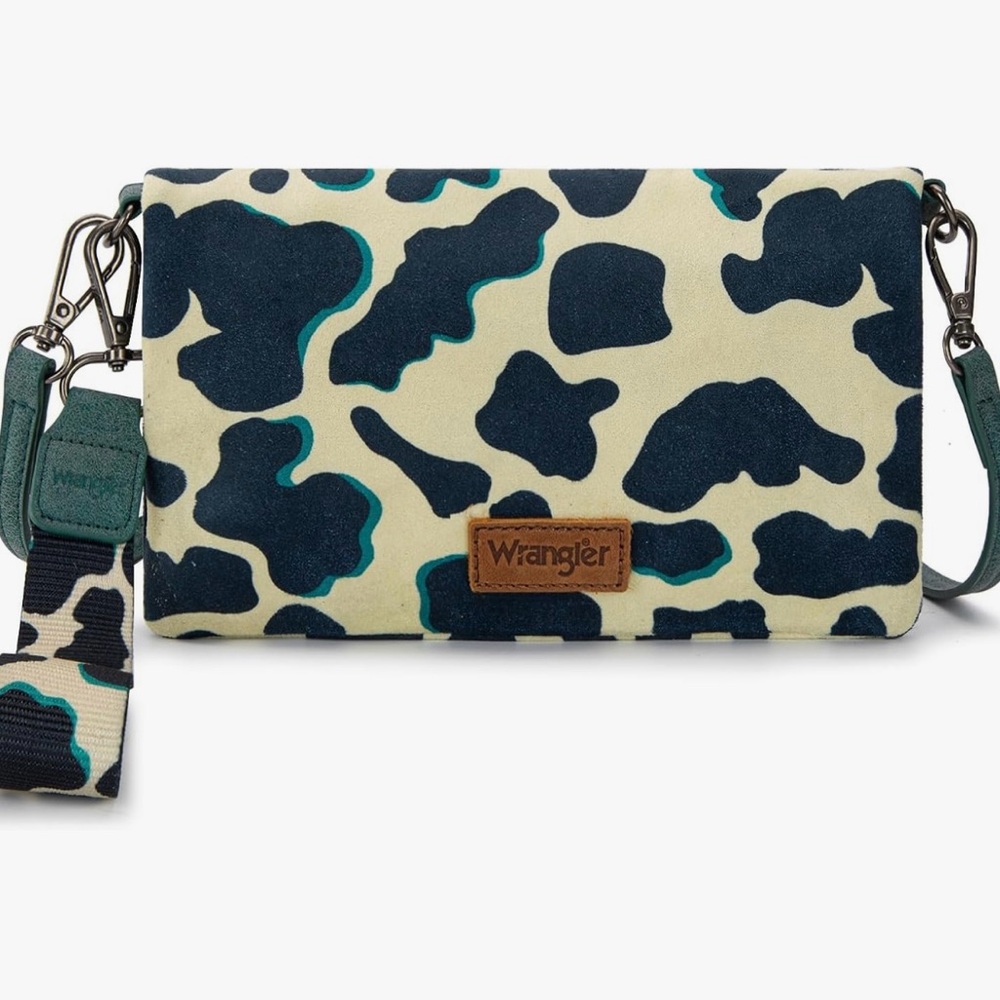 Wrangler cow print Crossbody/ wristlet